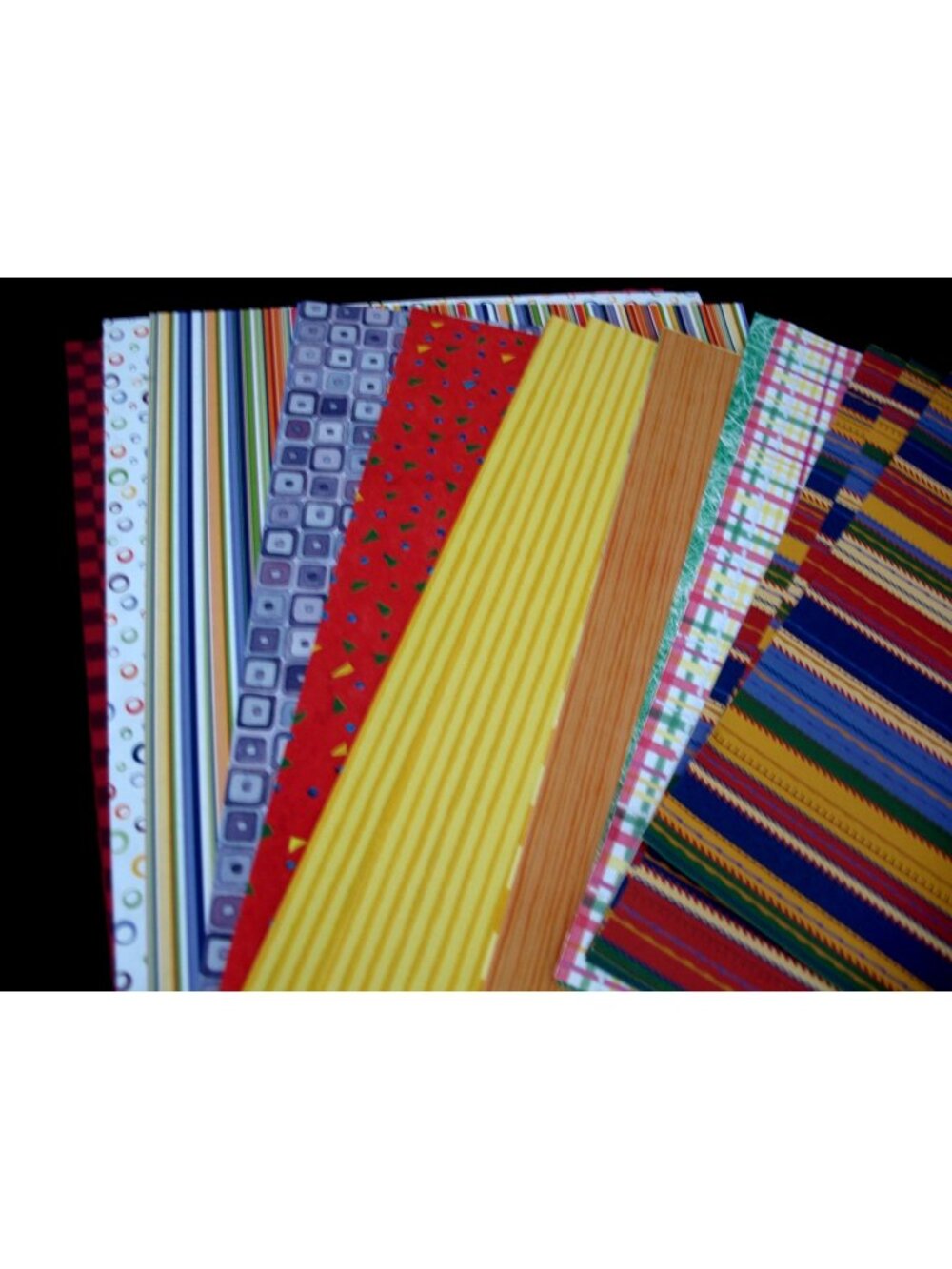 Loose 10x12 paper -55 sheets Shades of Red, Purple, Yellow, Mayabi It's a Boy,